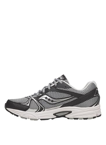 Saucony Unisex Ride Millennium Sneaker, Grey/Black, 9