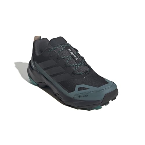 adidas Men's Terrex Skychaser AX5 Gore-TEX Hiking, Black/Carbon/Pure Teal, 10