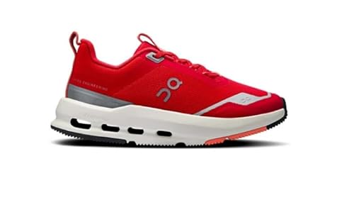 On Unisex Kids Cloudnova Kids (Little Kid), Red/Terra, 2, Medium