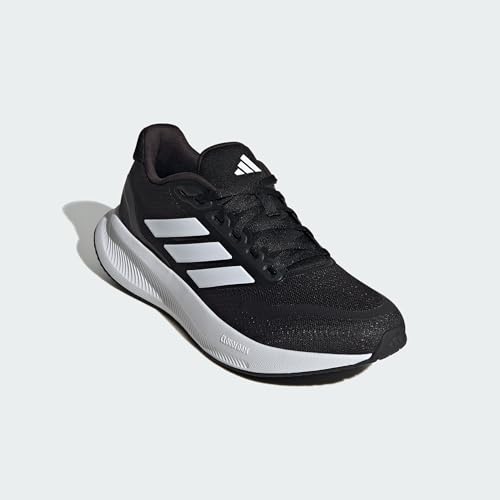 Adidas Women's Run Falcon 5, Black/White/Black, 7.5