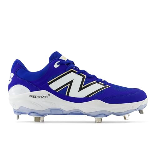 New Balance Men's Fresh Foam X 3000 V7 Baseball Shoe, Team Royal/White, 12.5 M