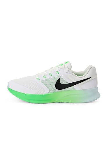 Nike Men's Winflo 11 Road Running Shoes, White/Black-Glacier Blue-Green Strike, 11