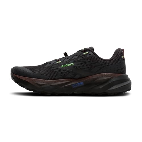 Brooks Men’s Cascadia 19 Mountain Trail Running Shoe - Phantom/Rum Raisin/Green - 11 Medium - alternate view 5