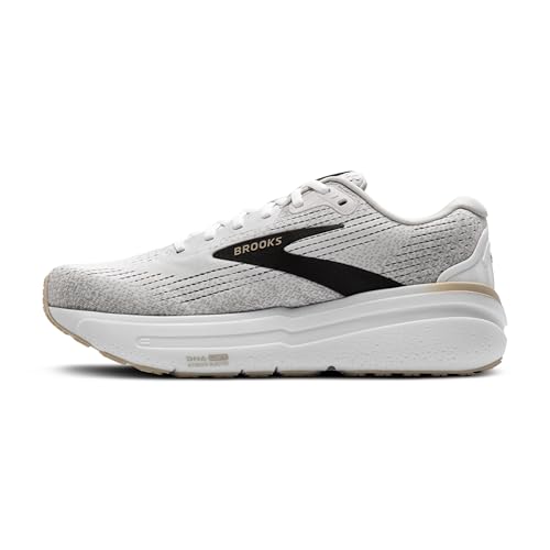 Brooks Men’s Ghost Max 2 Neutral Running & Walking Shoe - White/Pelican/Oyster - 11.5 Medium