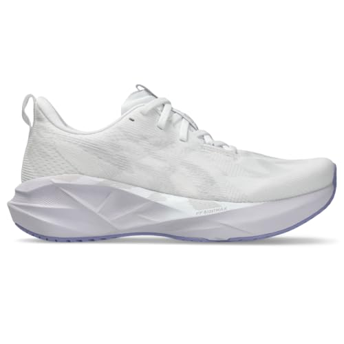 ASICS Women's NOVABLAST 5 Running Shoes, 5, White/Lilac HINT