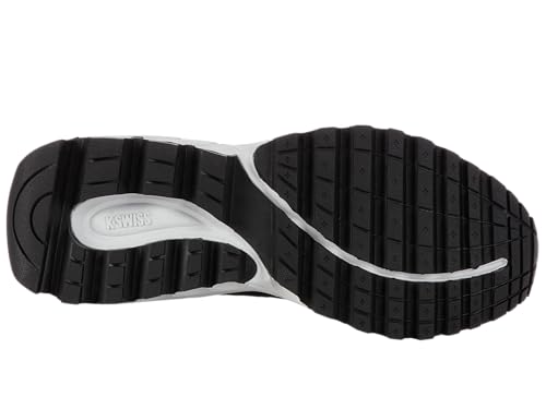 K-Swiss Women's Tubes Slip-On Sneaker, Black/White/Smoked Pearl, 7.5 M
