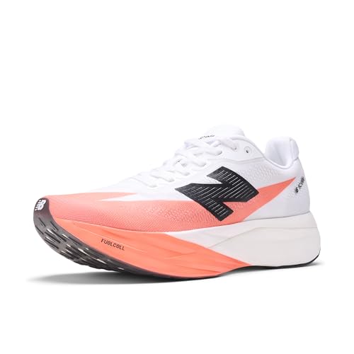 New Balance Women's FuelCell SuperComp Elite V5 Running Shoe, Urgent Red/White/Black, 7.5 M