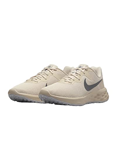 NIKE Revolution 6 Nn, Men's Running Shoes, Oatmeal Gridiron Oxygen Purple, 10.5 AU