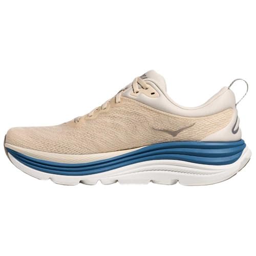 Hoka Men's Gaviota 5 Sneaker, Birch/Foggy Night, 12 - alternate view 3