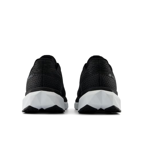 New Balance Men's FuelCell Propel V5 Running Shoe, Black/White/Steel, 10