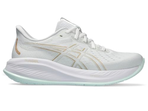 ASICS Women's Gel-Cumulus 26 Running Shoe, 10, White/Pale Mint