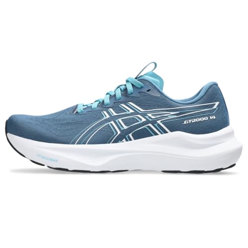 ASICS Women's GT-2000 14 Running Shoes, 7, Winter SEA/White