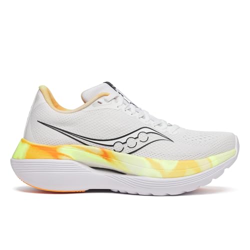 Saucony Women's Endorphin Trainer Sneaker, White/Black, 9