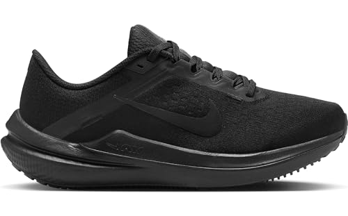 Nike Winflo 10 Road Running Shoe – Women's Running Shoes, Black Black Anthracite, 7.5 US