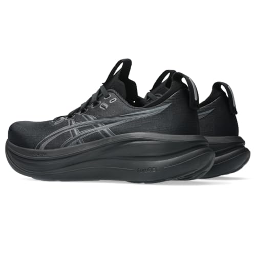 ASICS Men's Gel-Nimbus 28 Running Shoes, 12, Black/Graphite Grey