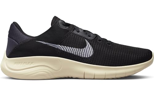 Nike Flex Experience RN 12, Men's Training, Black Indigo Haze Gridiron Coconut Milk, 9 UK