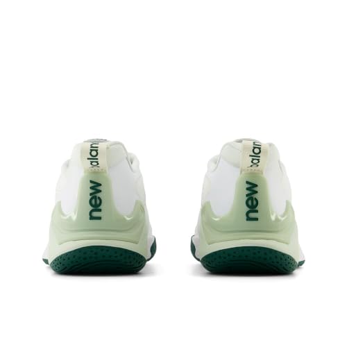 New Balance Women's Fresh Foam X CT-Rally V1 Hard Court Tennis Shoe, White/Marsh Green, 9 W