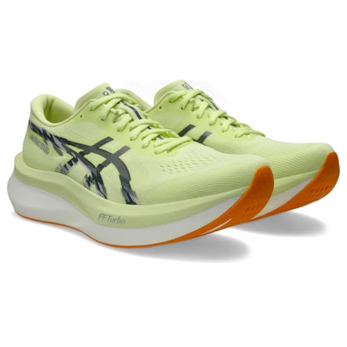 ASICS Men's Magic Speed 4 Running Shoes, 7, Huddle Yellow/Metropolis