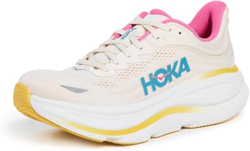 HOKA Womens Bondi 9 (Alabaster/Birch, US Footwear Size System, Adult, Women, Numeric, Medium, 4.5)