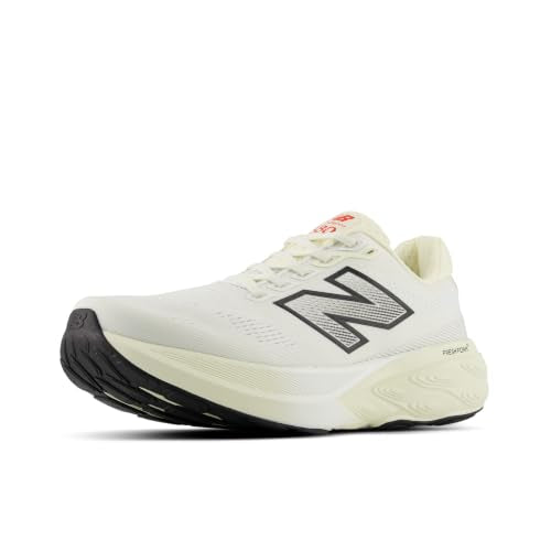 New Balance Men's Fresh Foam X 880v15 Running Shoe, Angora/Neo Flame, 10.5 W