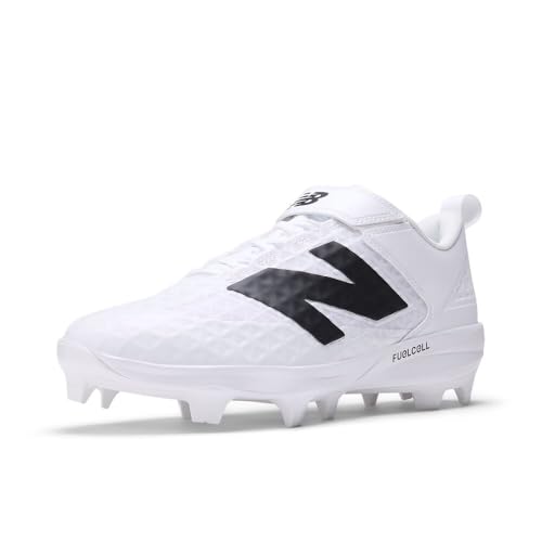 Men's New Balance FuelCell 4040 v8 Molded Baseball Shoe White/White/Black product image