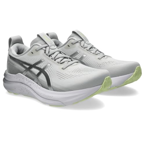 ASICS Womens, Gel-Kayano(R) 33 Platinum, Platinum/Glow Green, 12, Medium