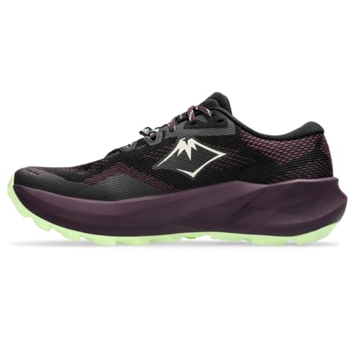 ASICS Women's Trabuco 14 Running Shoes, 10, Black/Dark Aubergine