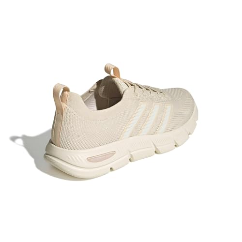 adidas Women's Cloudfoam Flex - Slounge, Wonder White/Off White/Sand Strata, 9