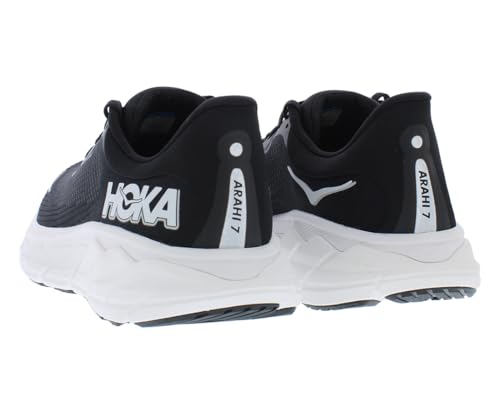 HOKA Arahi 7 Mens Shoes Size 10, Color: Black/White - alternate view 2