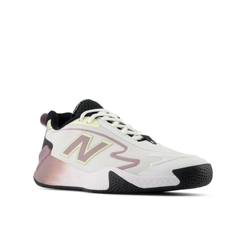 New Balance Men's Fresh Foam X CT-Rally V1 Hard Court Tennis Shoe, Sea Salt/Marsh Green, 15 W