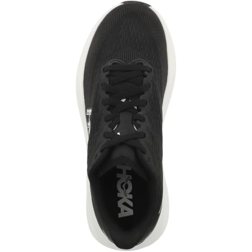 Hoka Women's Mach 7 Sneaker, Black/White, 7