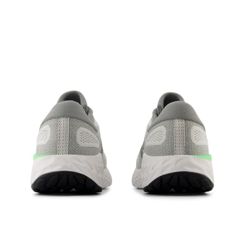 New Balance Men's Fresh Foam X EVOZ V4 Running Shoe, Grey Matter/Slate Grey/Electric Jade, 8.5 M