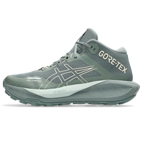 ASICS Women's Gel-Trabuco MT GTX Trail Running Shoes, 8.5, Monument Blue/Vanilla