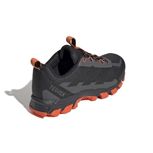 adidas Men's Terrex Rockadia Trail Running, Carbon/Black/Semi Impact Orange, 13