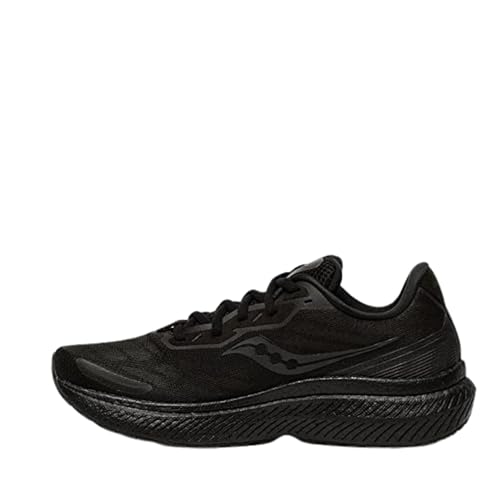 Saucony Men's Triumph 19 Sneaker, Triple Black, 6.5