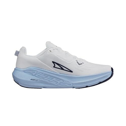 ALTRA Women's FWD VIA Road Running Shoe, White/Light Blue, 8.5