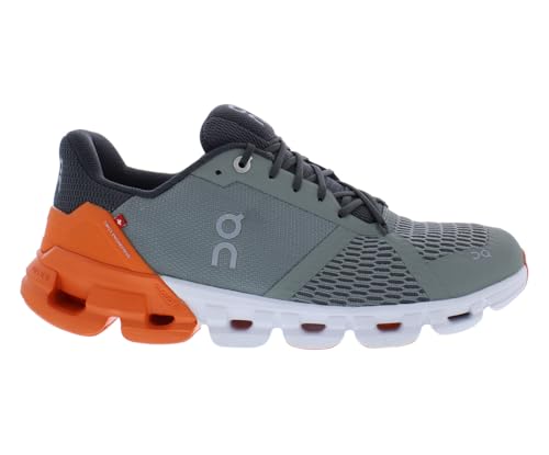 On Cloudflyer Mens Shoes Size 11.5, Color: Grey/Orange/Grey
