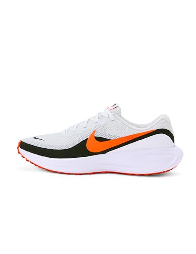 Nike Men's Revolution 8 Road Running Shoes, Off White/Total Orange-White-Black, 10
