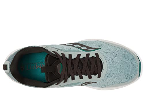 Saucony Men's Freedom 5 Running Shoe, Slate/Black, 10 Medium