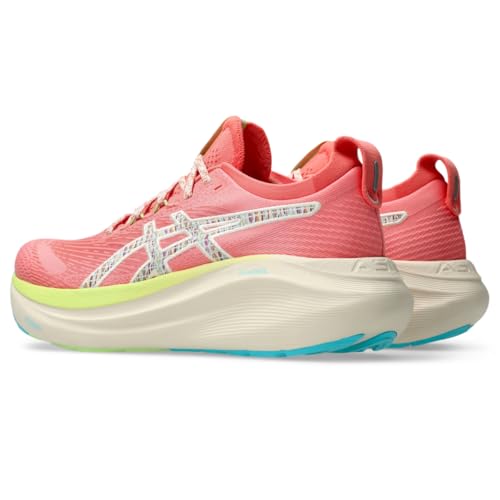 ASICS Women's Gel-Nimbus 27 Trail Running Shoes, 8.5, Nature Bathing/Guava