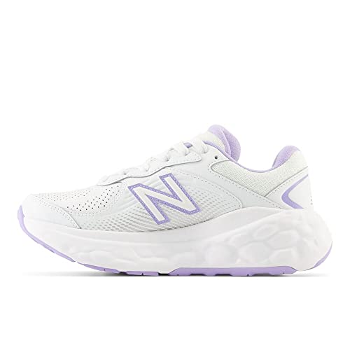 New Balance Women's Fresh Foam X 840F V1 Walking Shoe, White/Lilac Glo/White, 6 M