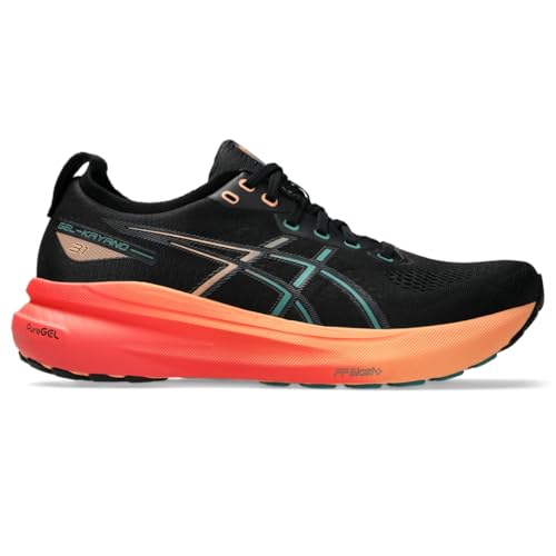 ASICS Men's Gel-Kayano 31 Running Shoes, 10.5, Black/Rainy Lake