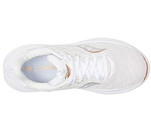 Saucony Echelon 9, Running Shoe Womens, White/Gum, 5