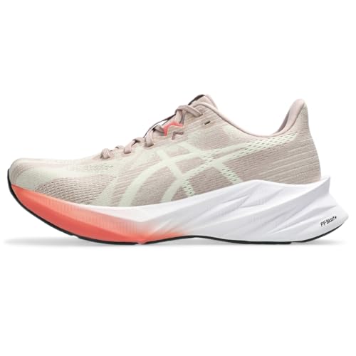 ASICS Women's DYNABLAST 5 Running Shoes, 8, Fawn/Oyster White