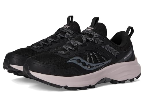Saucony Women's Excursion Tr17 Sneaker, Black/Woodrose, 9