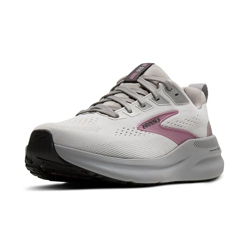 Brooks Women’s Ariel GTS 26 Supportive Running & Walking Shoe - Oyster Mushroom/Alloy/Pink - 6.5 X-Wide