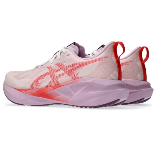 ASICS Women's NOVABLAST 5 Running Shoe, 10, White/Coral Reef