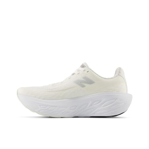 New Balance Fresh Foam X 1080 V14 Lace-up Running Shoe, White/Sea Salt, 3.5 Wide US Unisex Big_Kid