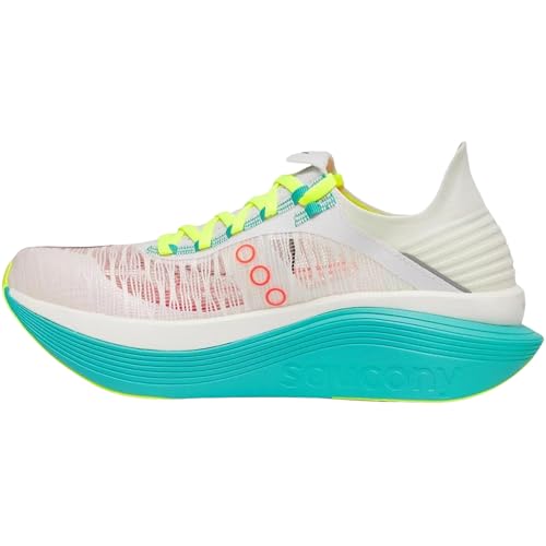 Saucony Unisex Endorphin Elite 2 Running Shoe, White/Mutant, 10.5