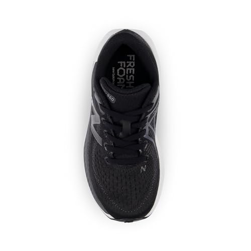 New Balance Kid's Fresh Foam X 860 V13 Running Shoe, Black/White/Magnet, 5.5 Medium US